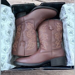 Deer Stags Western Boots Little Girl 12